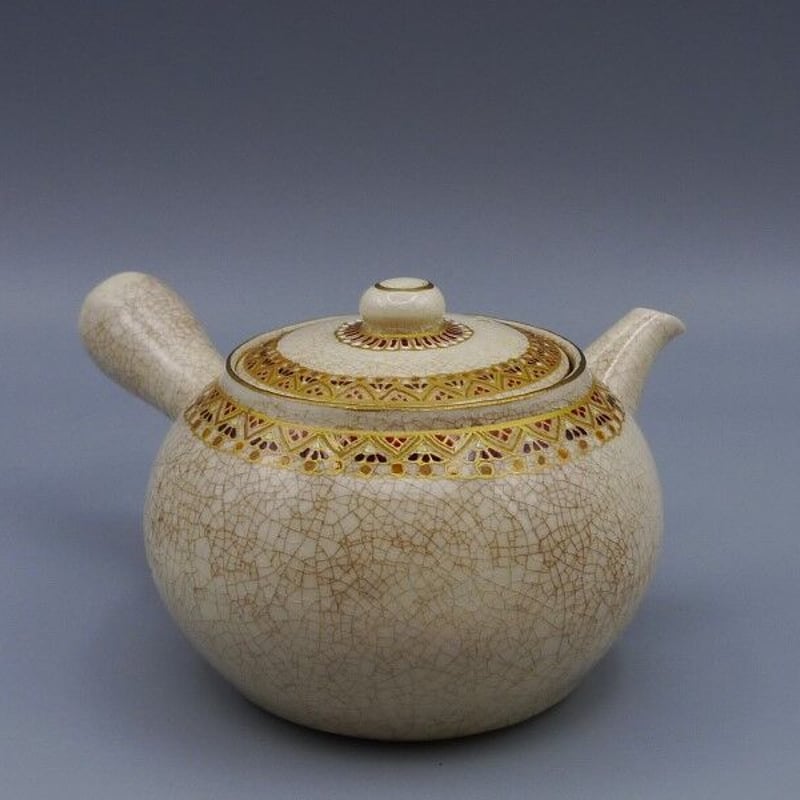 薩摩焼 慶田造 金彩色絵茶器揃 | 昔縁