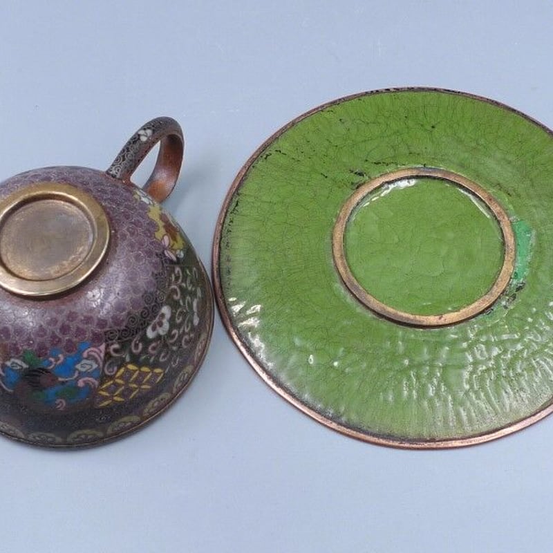 明治時代 七宝焼き カップ＆ソーサー | 昔縁