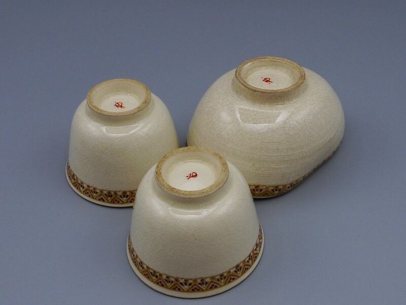 薩摩焼　慶田造　色絵茶碗　共箱　口径11.8㎝　東Y6-0924☆2Fタトチ 薩摩焼 慶田造 色絵茶碗 共箱 口径11.8㎝ 東Y6-0924☆2Fタトチ