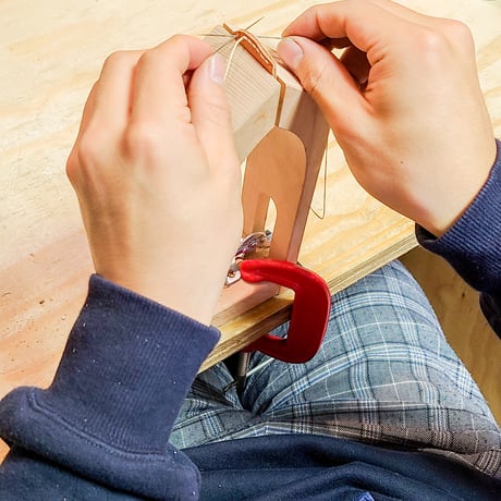汎用菱目打ち ハンドプレス機 & レザークラフト工具スタートセット 軸径16ミリ