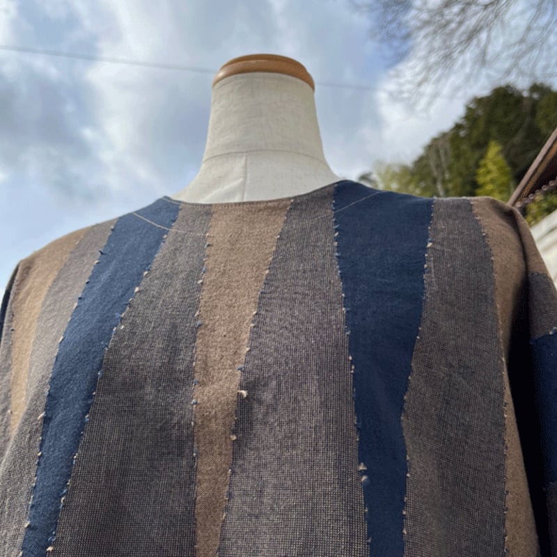 再販 播州織柿渋染めプルオーバー23100 | fuitto's STORE