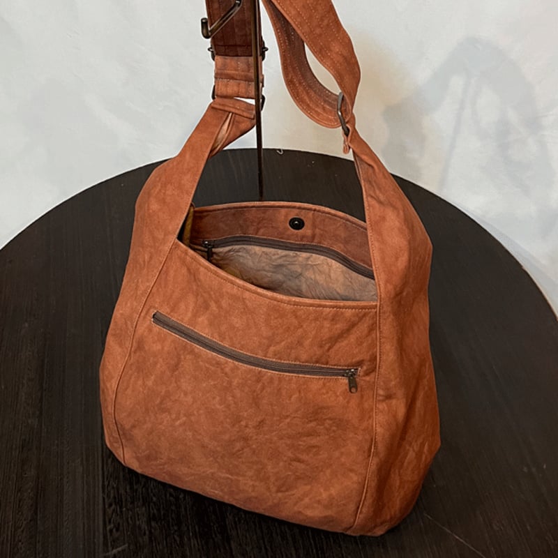 紅花染め茜染め草木染め藍染柿渋染め酒袋刺し子古布2wayショルダー手提げバック 楽天市場】柿渋染 バッグ トートバッグ 2way ショルダー