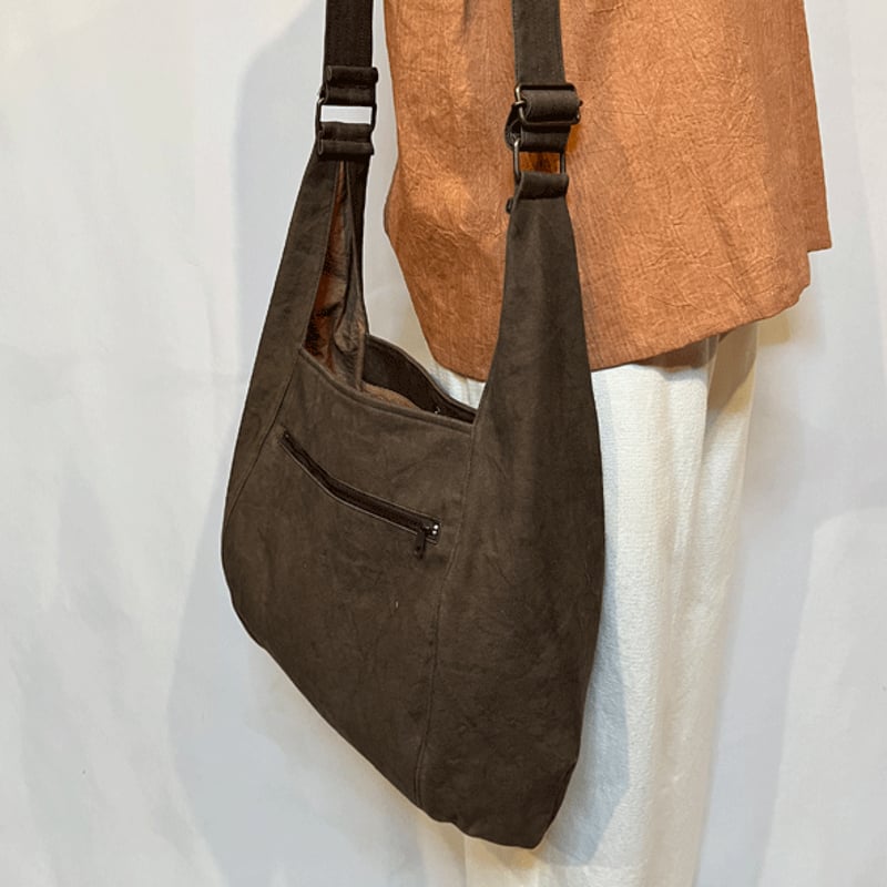 柿渋染め帆布ショルダーバッグ24062 | fuitto's STORE