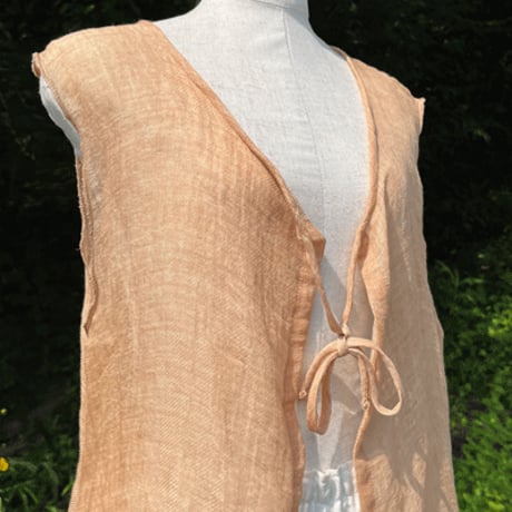 ループ付柿渋染め羽織25045