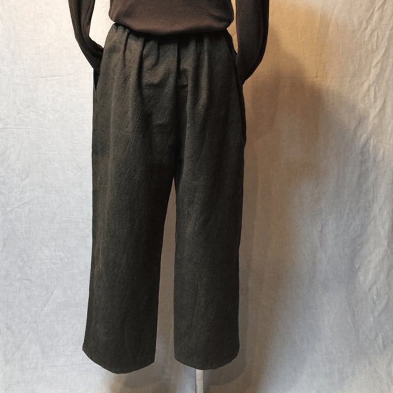 柿渋染めパンツ