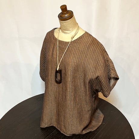柿渋染めブラウス26025