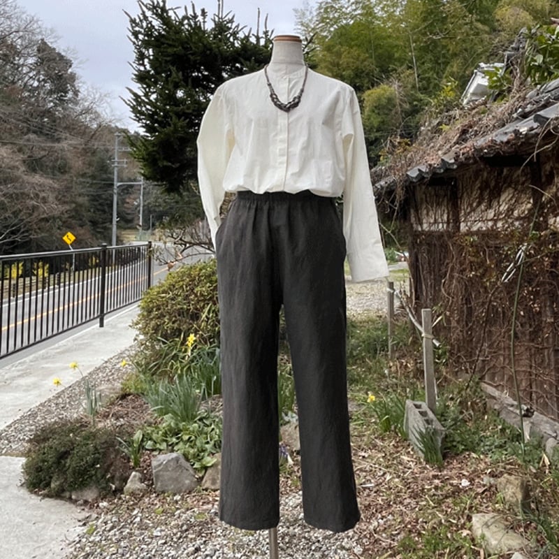染めリメイク 播州織柿渋染めパンツ25021 | fuitto's STORE