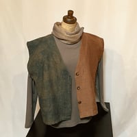 藍・柿渋染め羽織ベスト25003