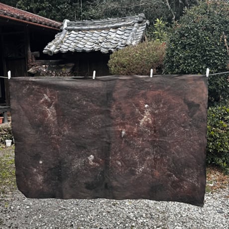 11号帆布柿渋染め生地K26011