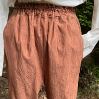 柿渋染めゆったりパンツ23051