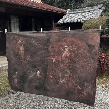 11号帆布柿渋染め生地K26011