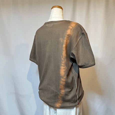 柿渋染め紳士物Tシャツ24051