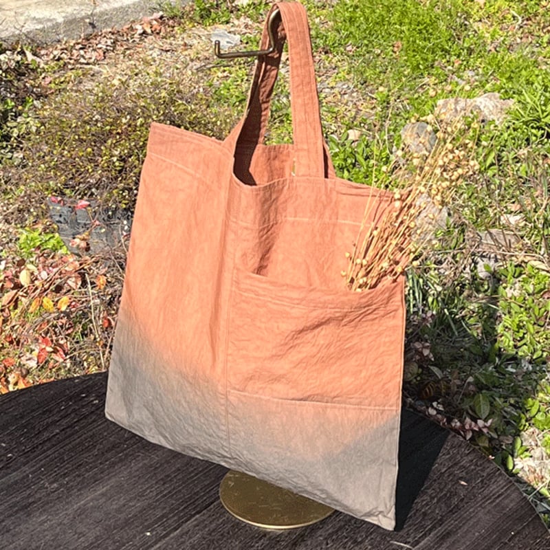 柿渋染め　バッグ 柿渋染バッグ 柿渋染め 帆布 トートバッグ 日本製 倉敷帆布 和装