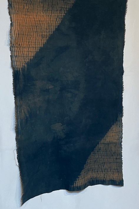 藍・柿渋 絞り染め生地K24001 | fuitto's STORE