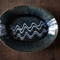 十場天伸/スリップ尺鉢 | なべ秀陶器店