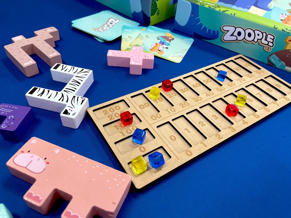 ボードゲーム　8点セット オリジナル得点ボード(8mmキューブ付き) | シンキングファクトリー