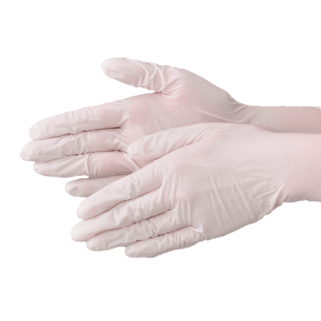 薄手ニトリル手袋  ホワイト 粉無  100枚入 x 30小箱 (3,000枚)　 製造国: マレーシア