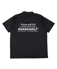 【MENS/BLACK】"Choose golf life"  Airy mock neck tops