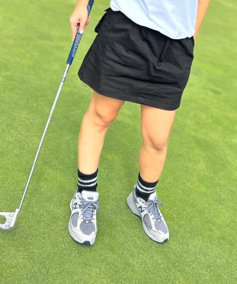 BLACK】Perfect 2tack chino skirt | NAKED GOLF |