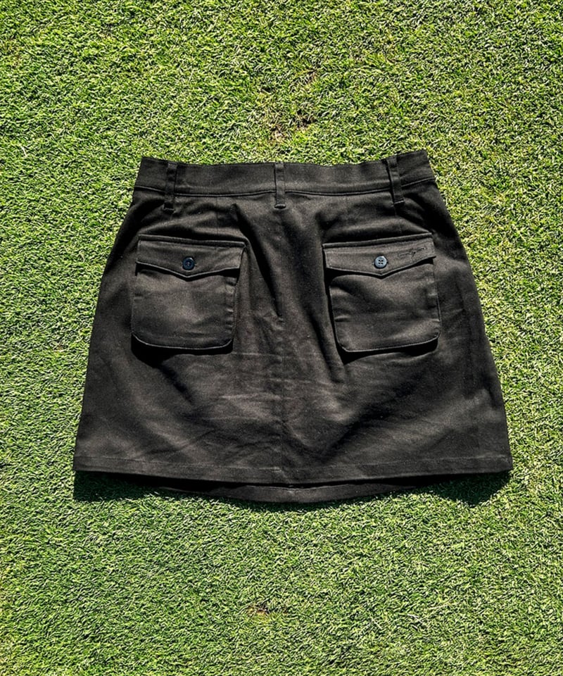 NAKED GOLF ブラックスカート BLACK】Perfect 2tack chino skirt