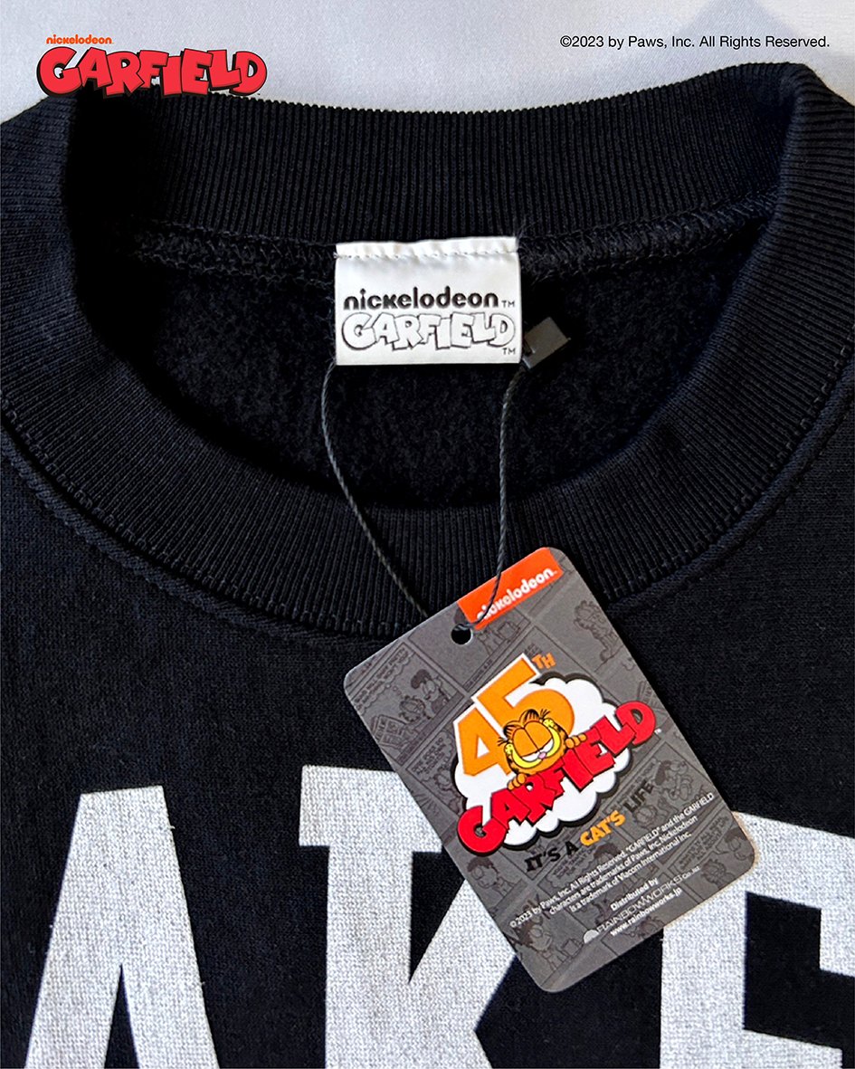ブラック/スウェット】Garfield sweat shirt | NAKED GOLF |