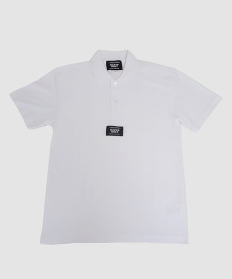【WHITE】”PLAY FAST” polo shirt