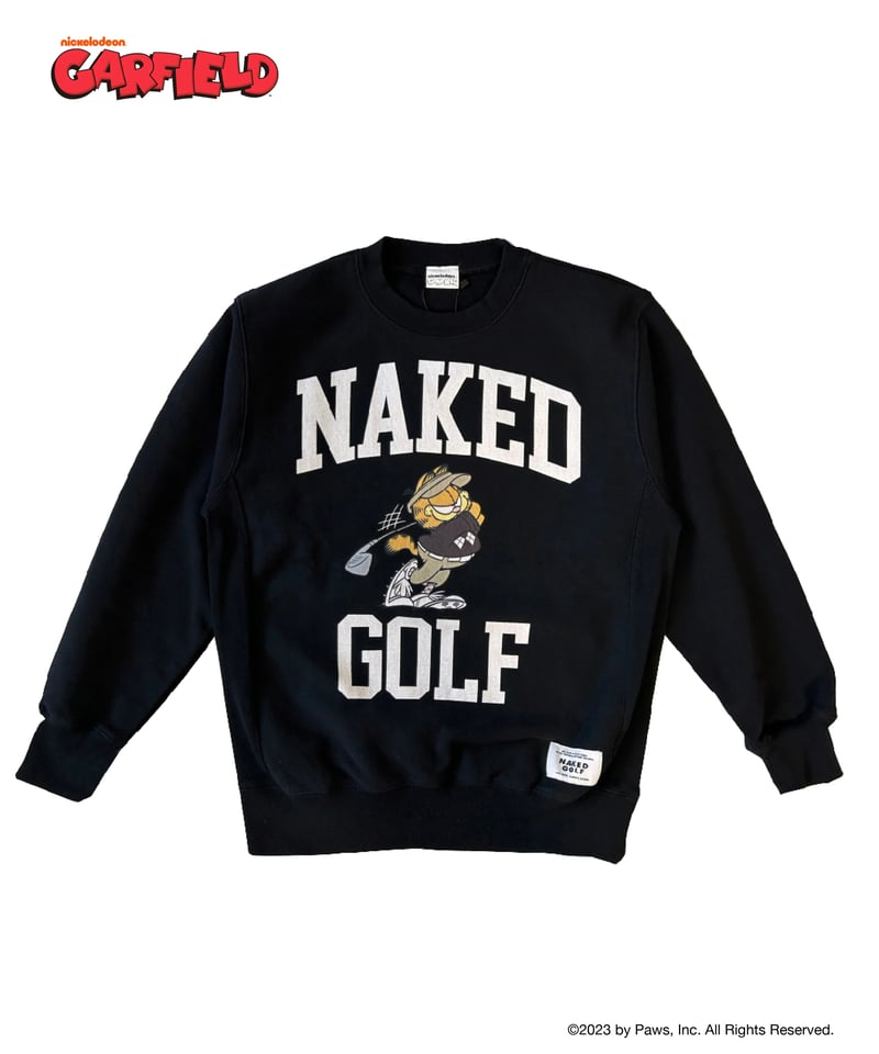 ブラック/スウェット】Garfield sweat shirt | NAKED GOLF |