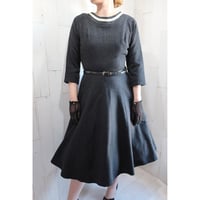 1950s wool dress[G-42]