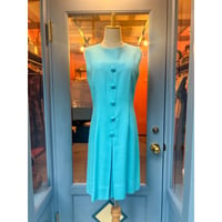 1960s Mod Style Turquoise Dress[G-127]