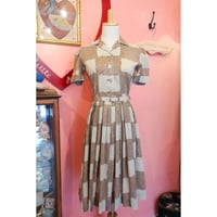 1950s Cotton Shirtwaist Dress[G-164]