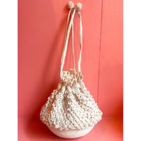 1950s–60s Pearl Drawstring Bag[E-61]