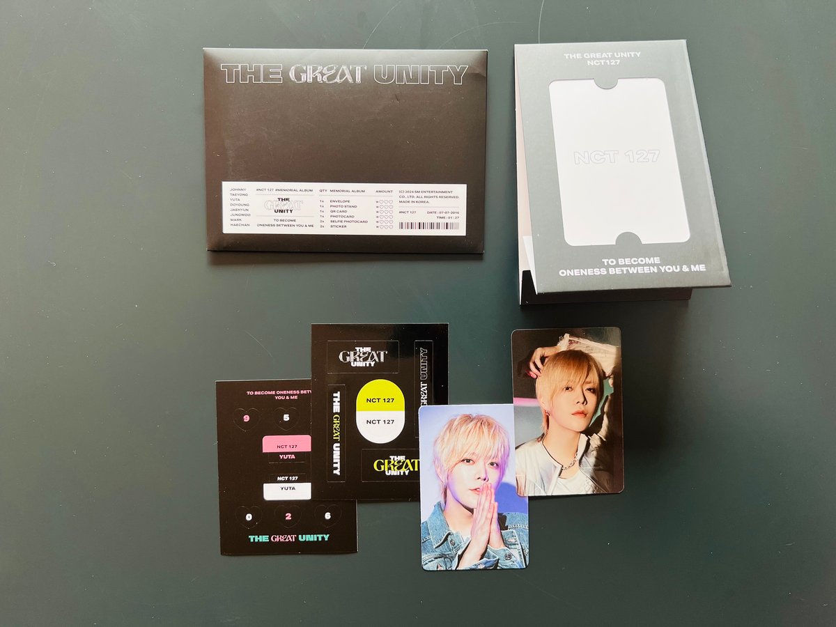 NCT127 THE GREAT UNITY]MD第1弾 ☆MEMORIAL ALBUM (