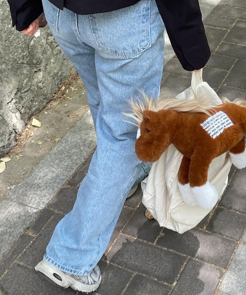 ☆韓国限定☆ ロンドンベーグル ポニー エコバッグL ステッカー 3点