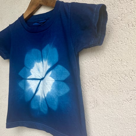100キッズ藍染Tシャツ