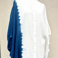 藍染ブラウス