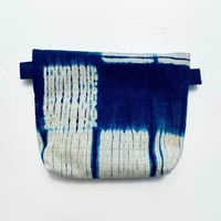 新作藍染クリアーポーチ