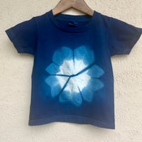 100キッズ藍染Tシャツ