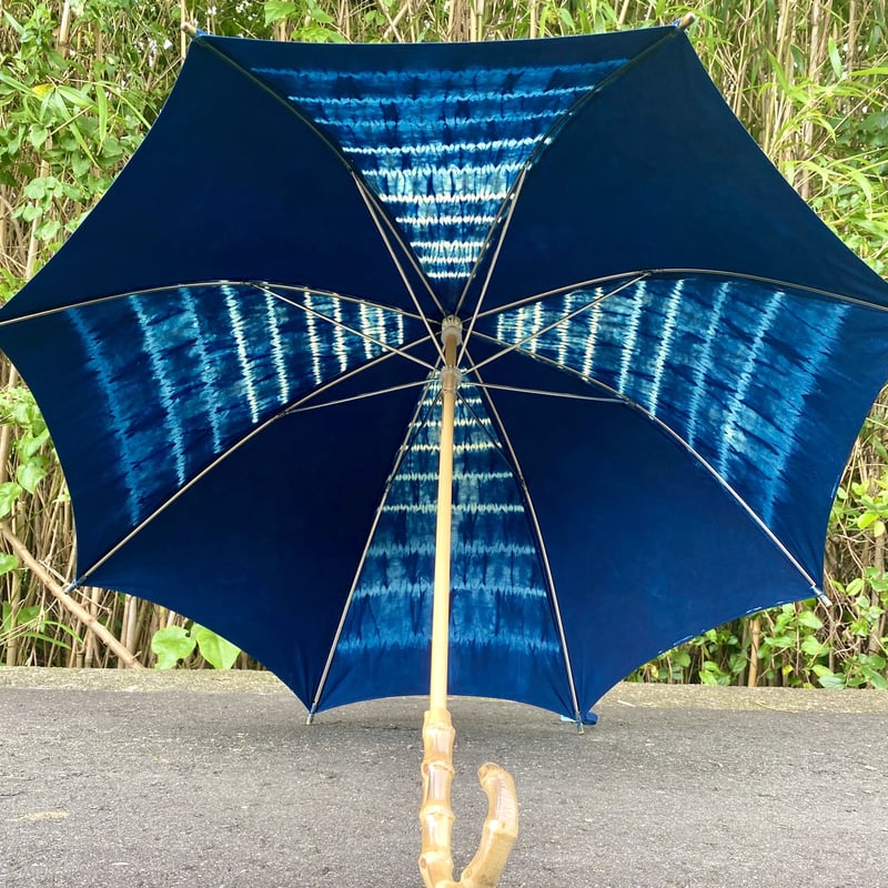 絞り藍染め おしゃれな日傘 | blueblue2 STORE