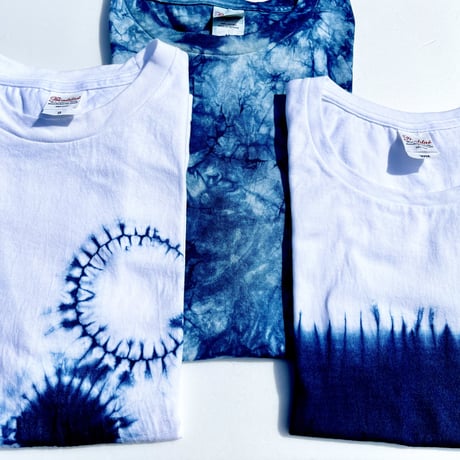 ﾌﾟﾗｲｽﾀﾞｳﾝ　藍染Tシャツ