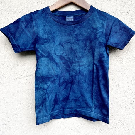 110キッズ藍染Tシャツ