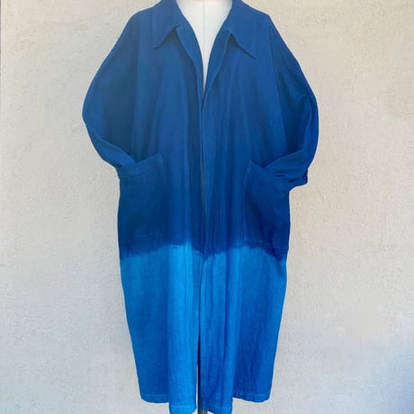 藍染　春ロングコート