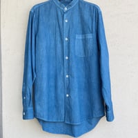 メンズ藍染シャツ