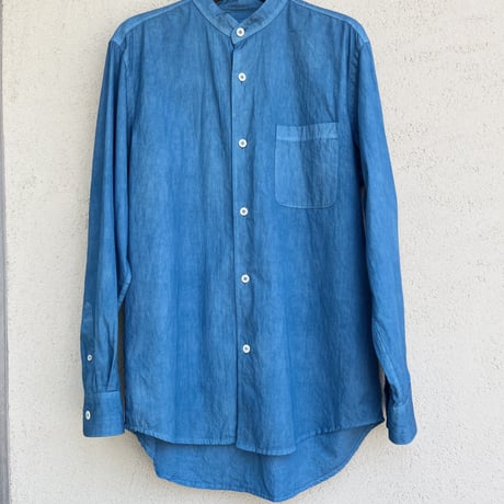 メンズ藍染シャツ