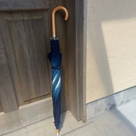 藍染め　おしゃれな日傘