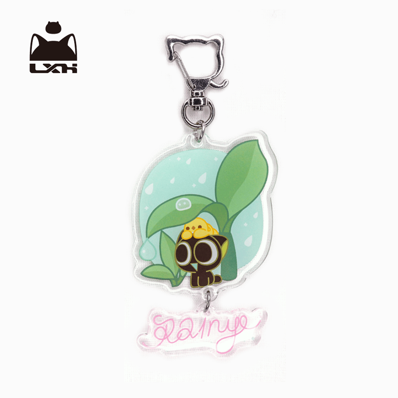 羅小黒戦記 雨の日アクリルキーホルダー（葉） | TEAMJOY