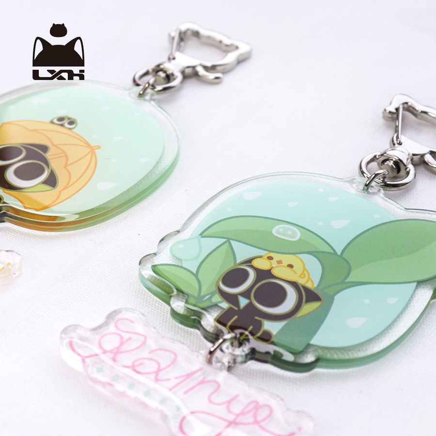 羅小黒戦記 雨の日アクリルキーホルダー（葉） | TEAMJOY