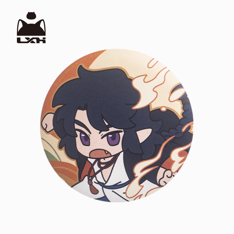 羅小黒戦記　藍渓鎮　玄离　アクリルキーホルダー　缶バッジ　4点セット 羅小黒戦記 藍渓鎮 外伝 スクエア缶バッジ 玄離 (キャラクターグッズ