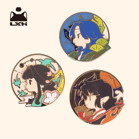 藍渓鎮　メダルバッチ　清凝