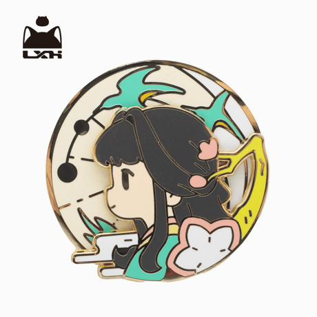 藍渓鎮　メダルバッチ　清凝
