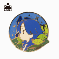 藍渓鎮　メダルバッチ　老君